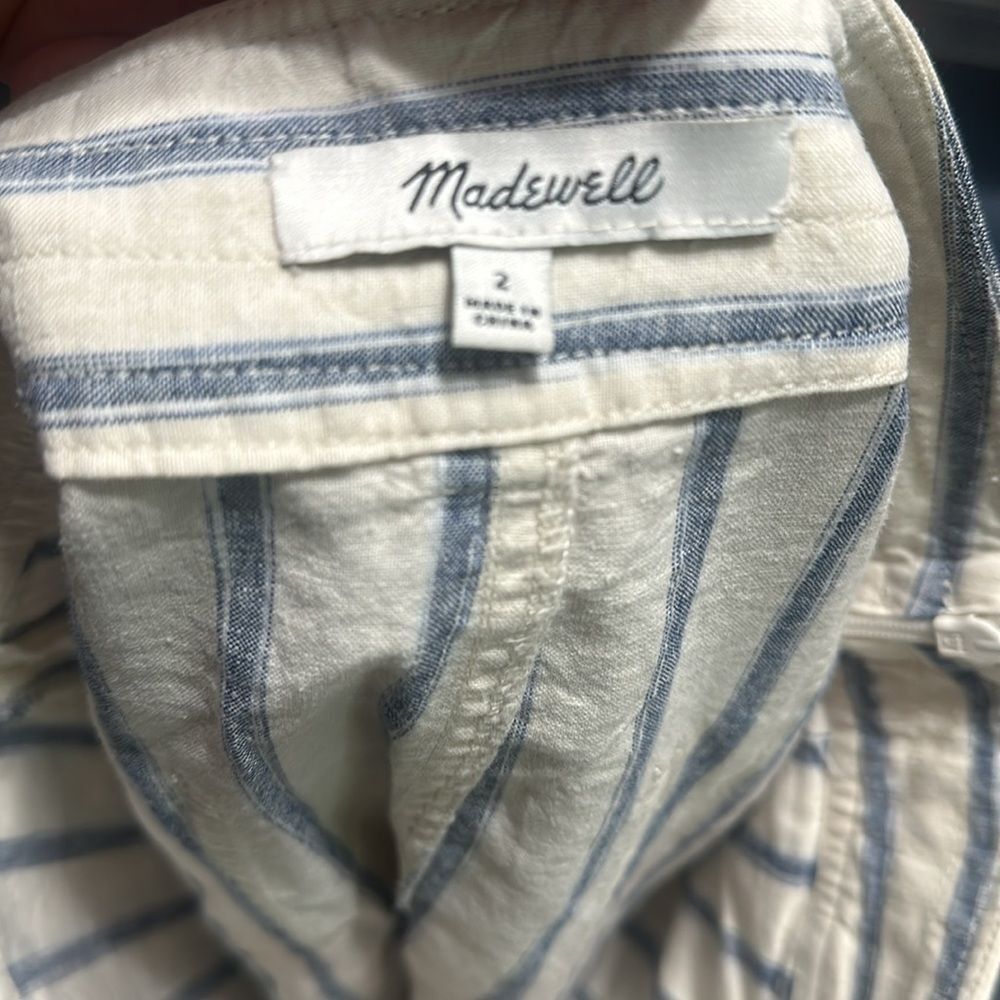 MADEWELL Portside Ikat Stripe Linen Blend - Picture 3 of 4